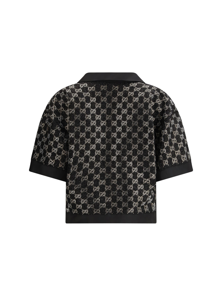 Wool lamé tweed Top 2