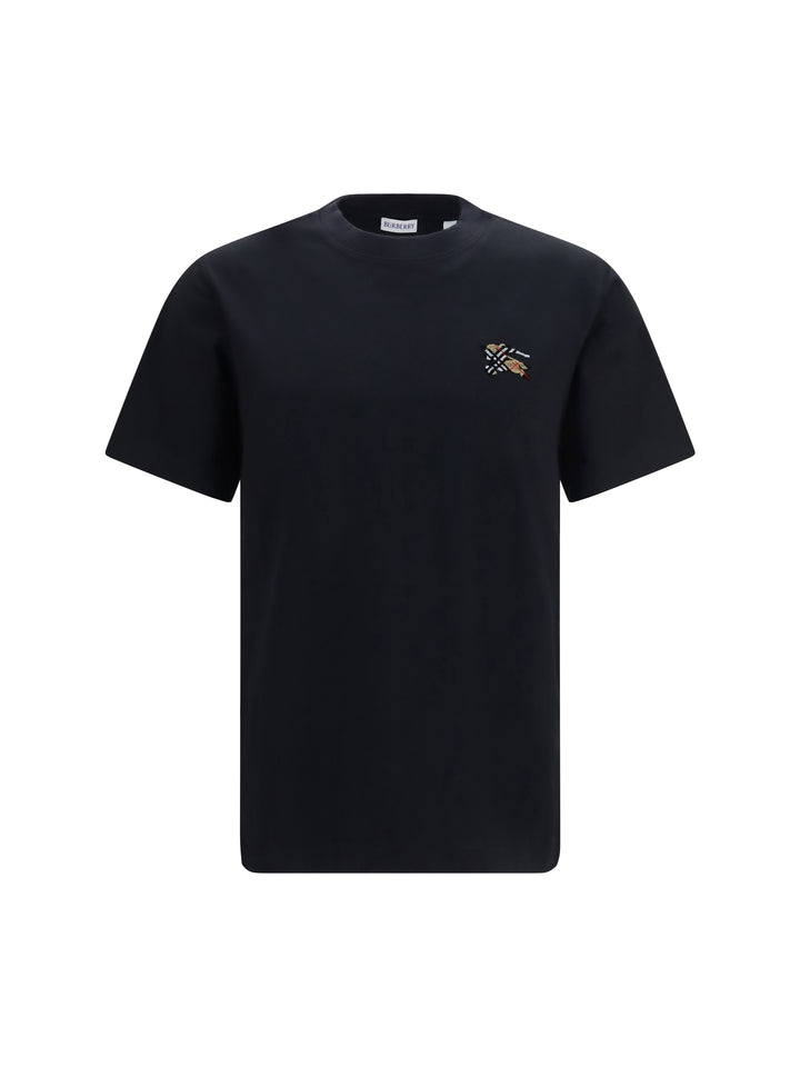 Embroidered logo cotton T-shirt 1