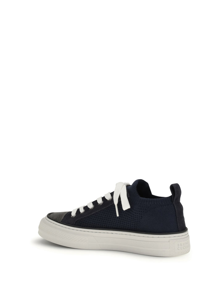 Cotton knit and suede Sneakers 3