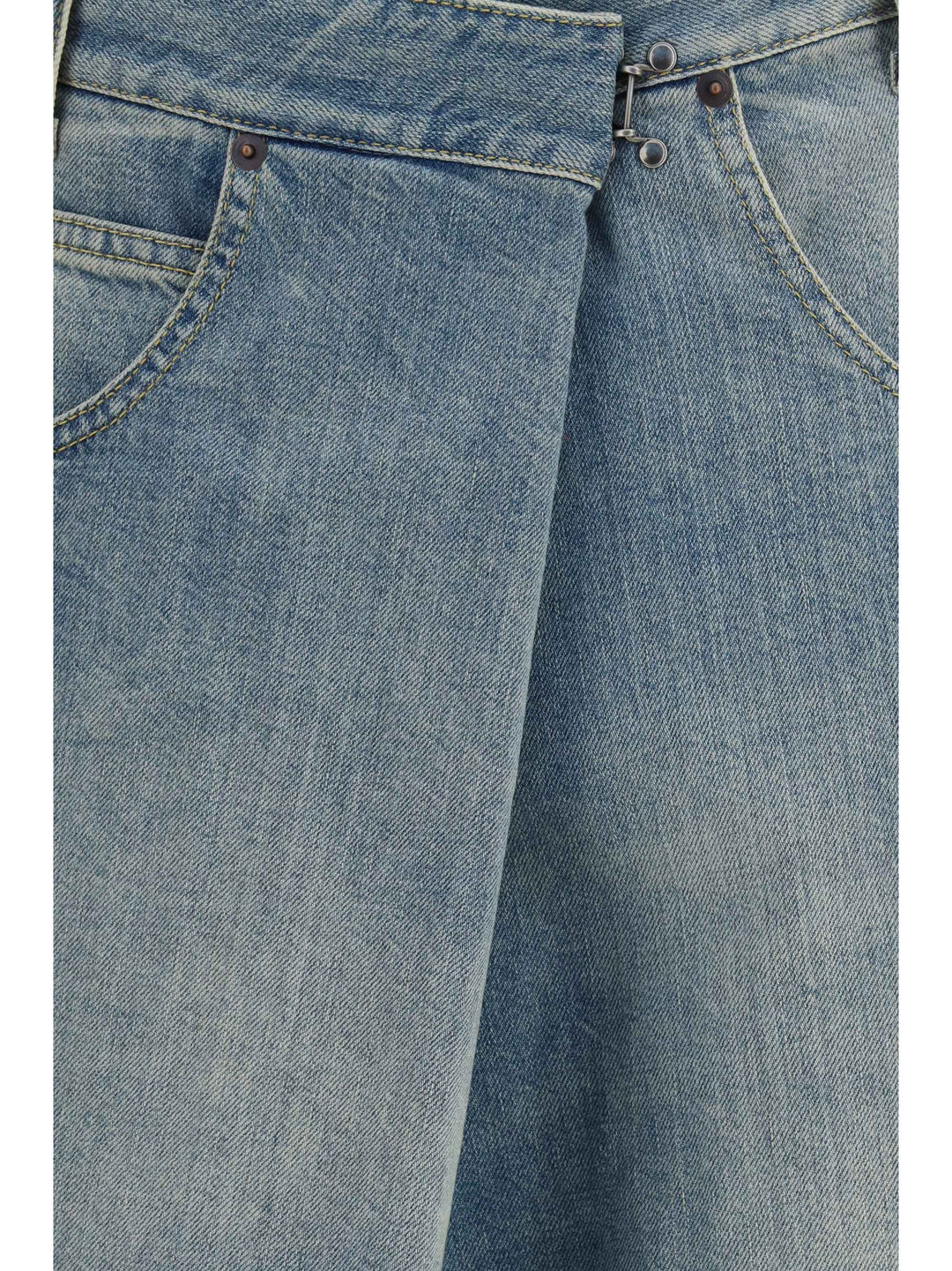 Wrap wide-leg Jeans