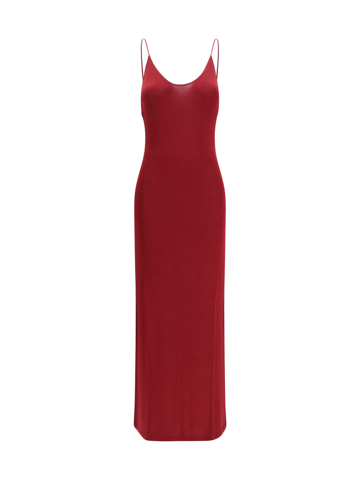 Backless knit Dress with Cassandre chain 1