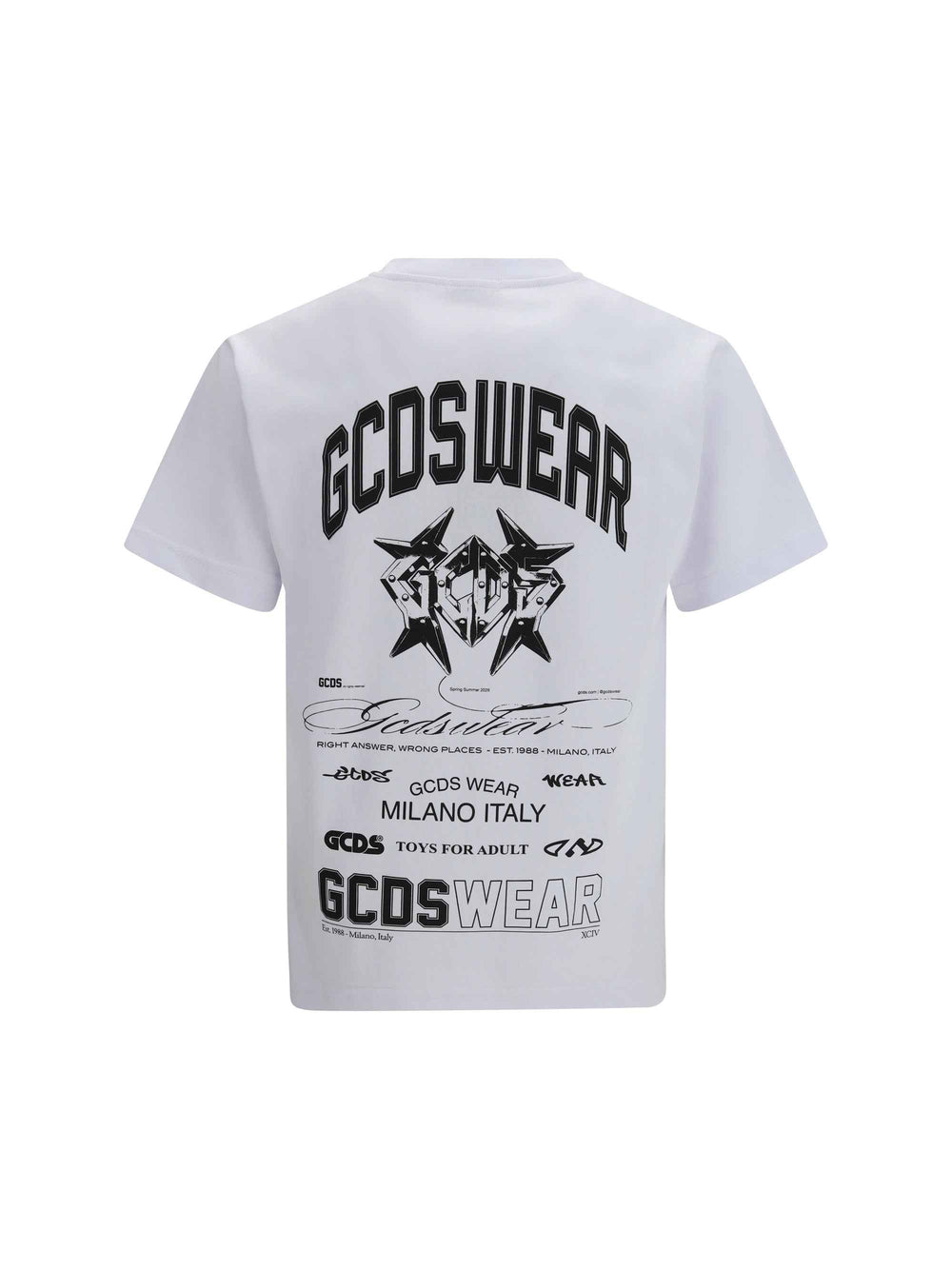 History print cotton T-shirt