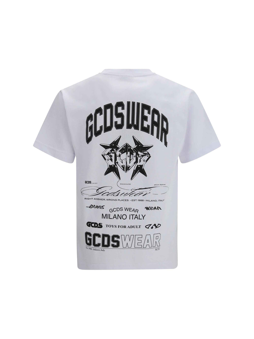 History print cotton T-shirt
