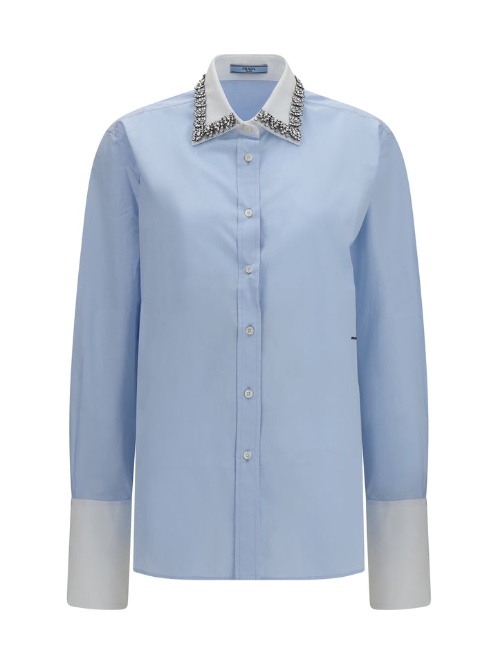Jewel-embellished collar Shirt 1