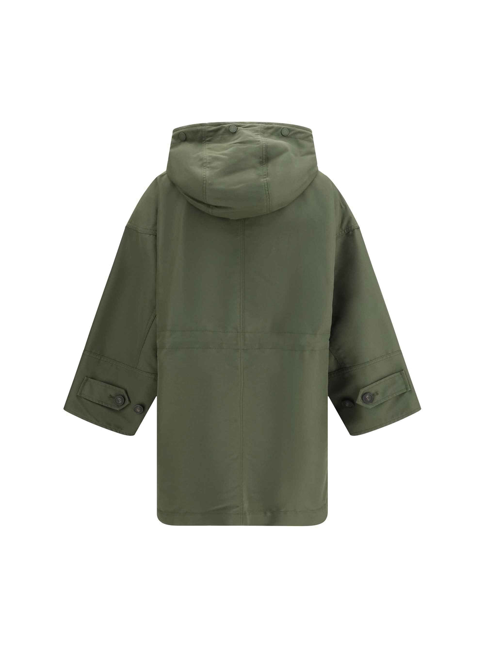 Water-repellent canvas midi Parka