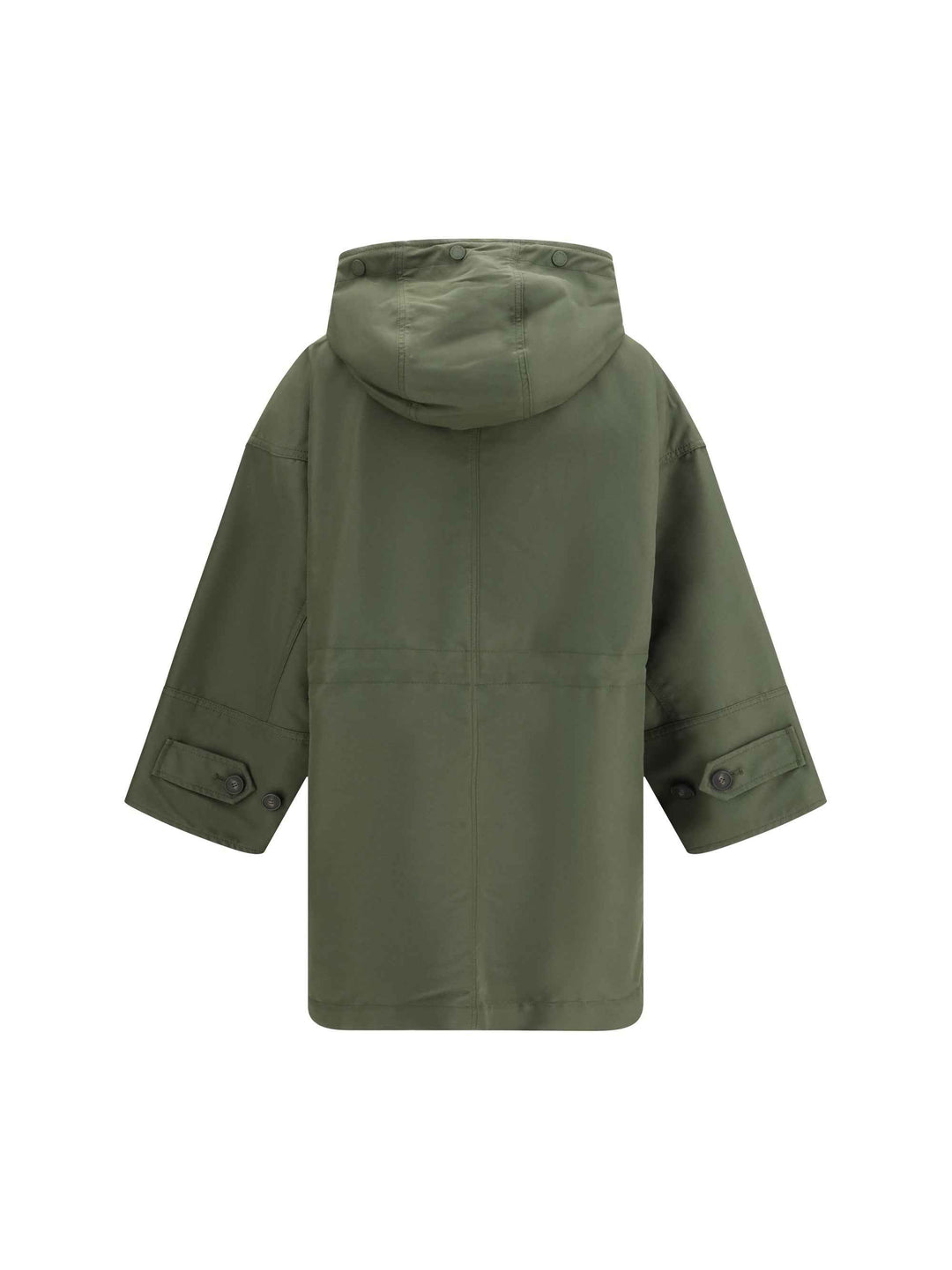 Water-repellent canvas midi Parka
