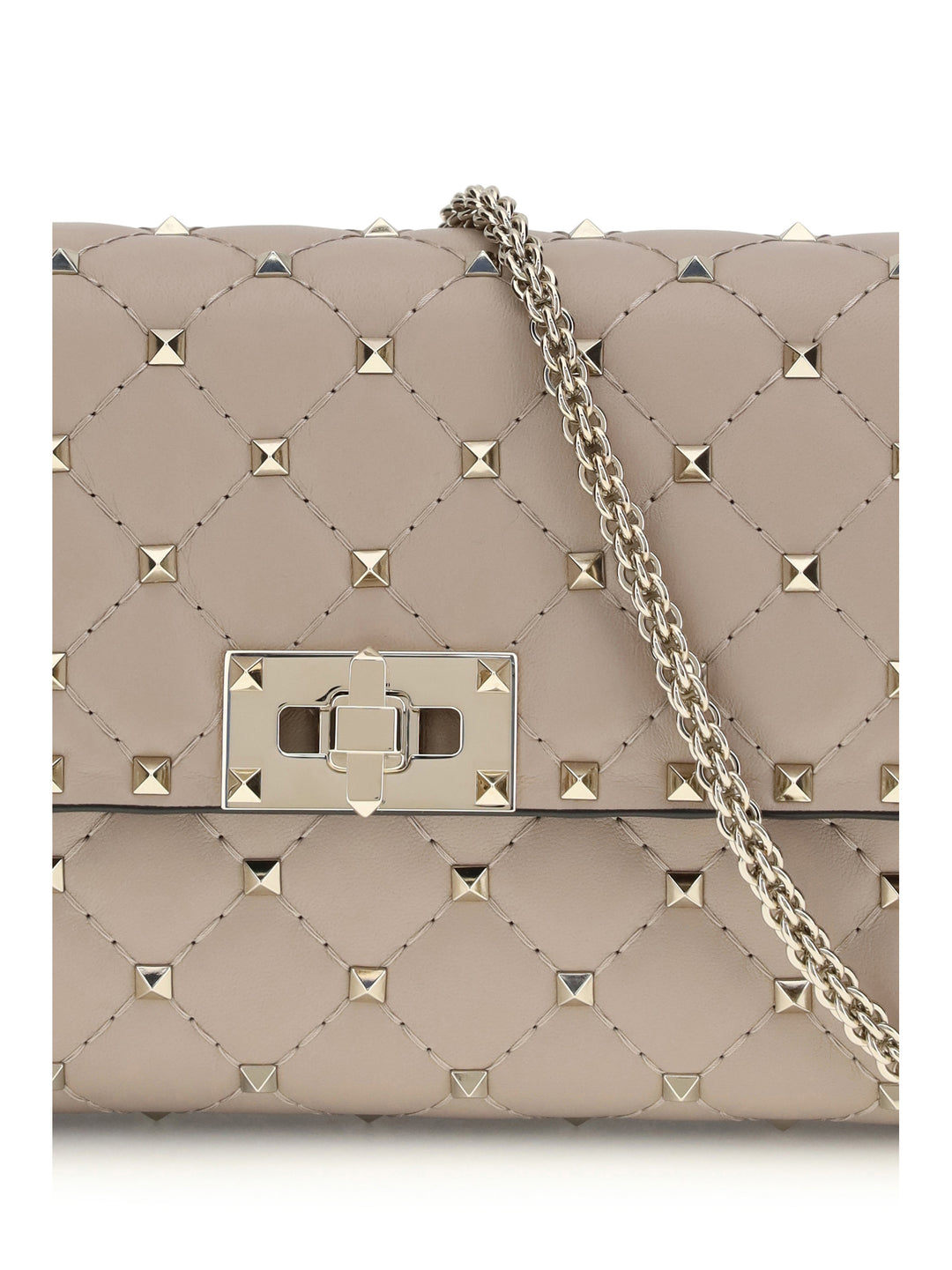 Rockstud Spike quilted Nappa Shoulder Bag 4
