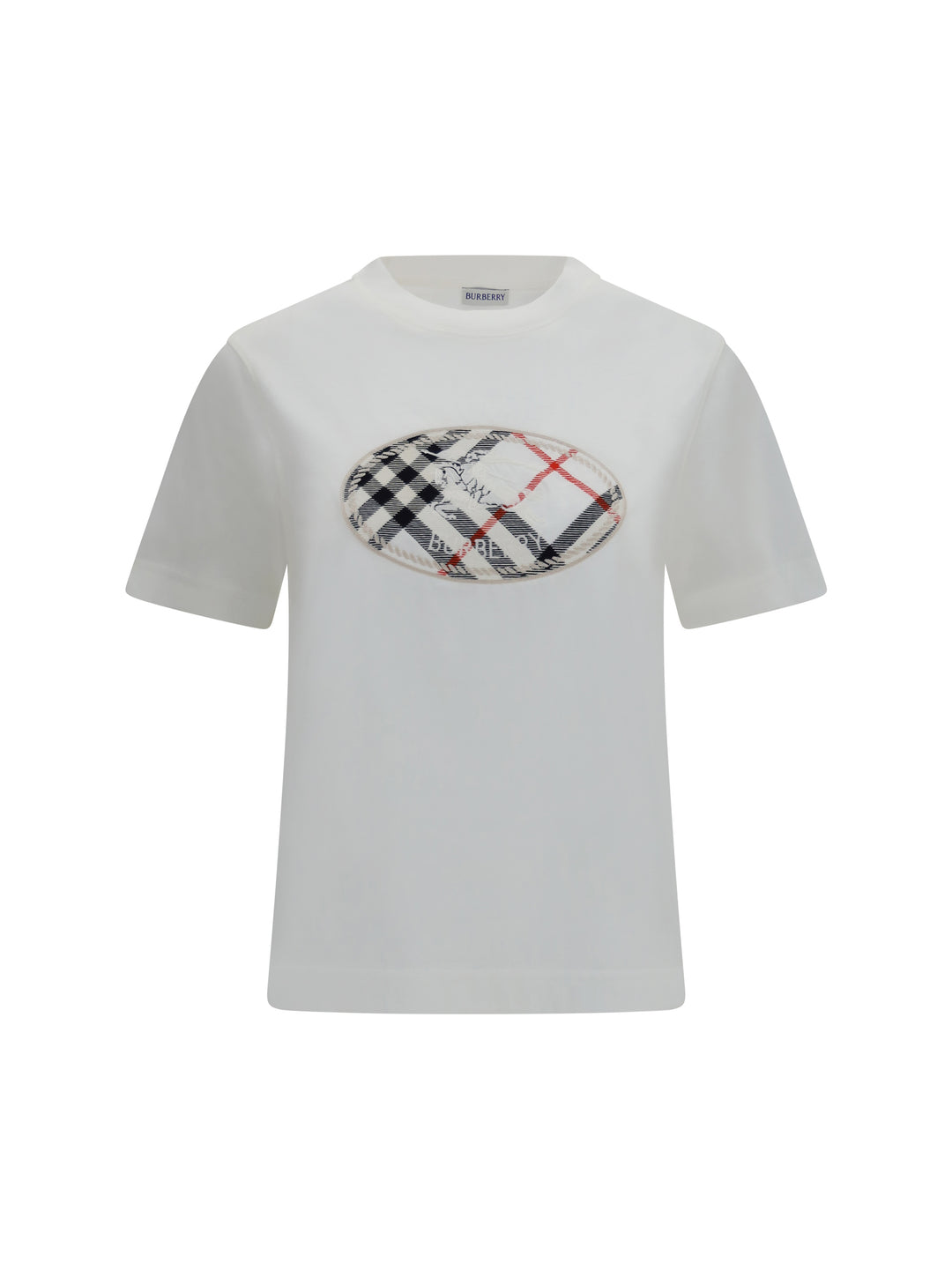 Knight Stamp Check cotton T-shirt 1