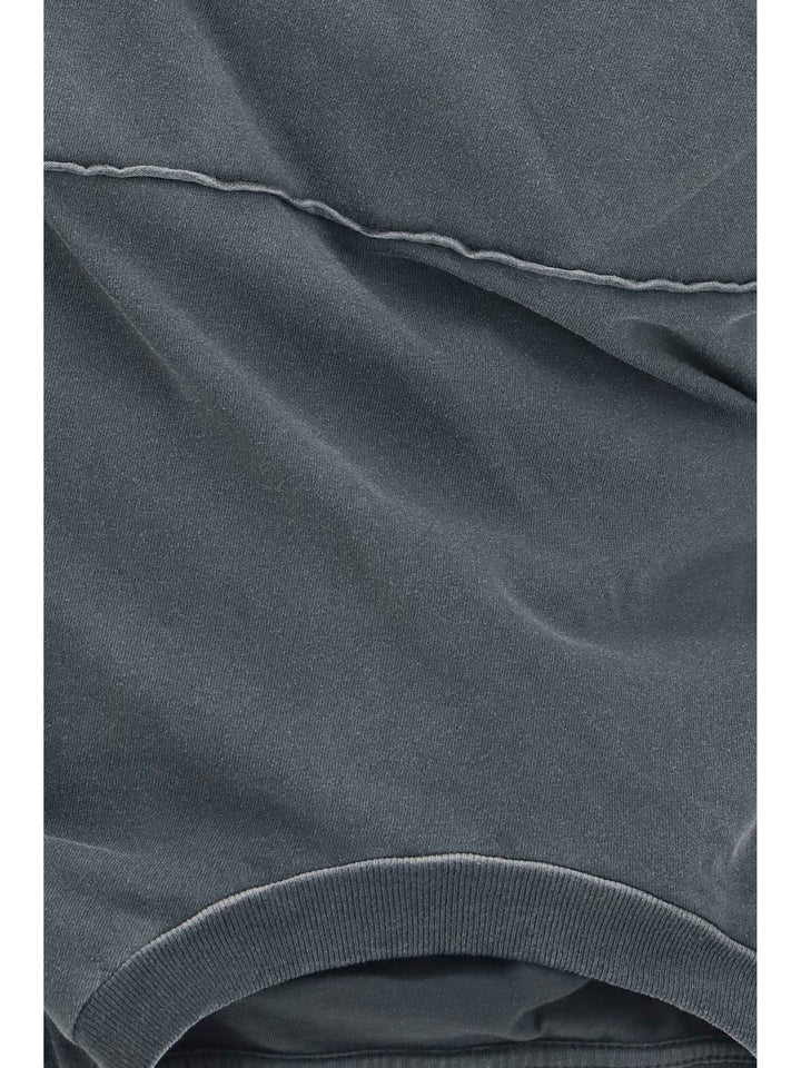 Asymmetric draped jersey Top