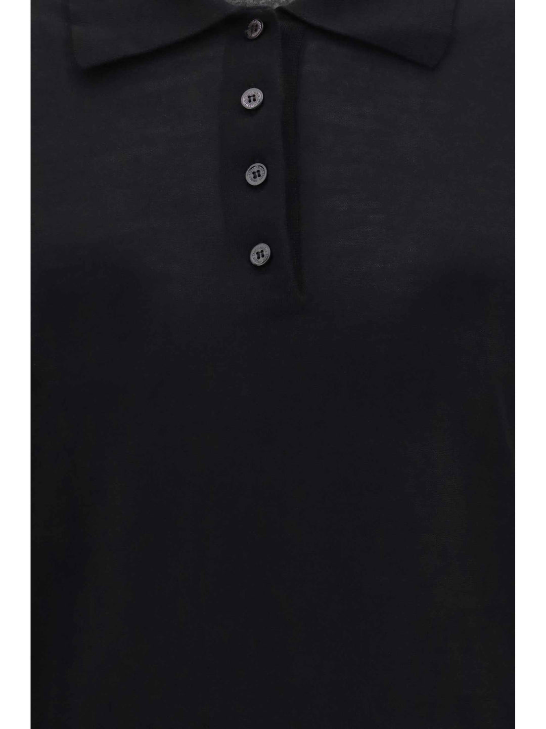 Long sleeve merino wool Polo