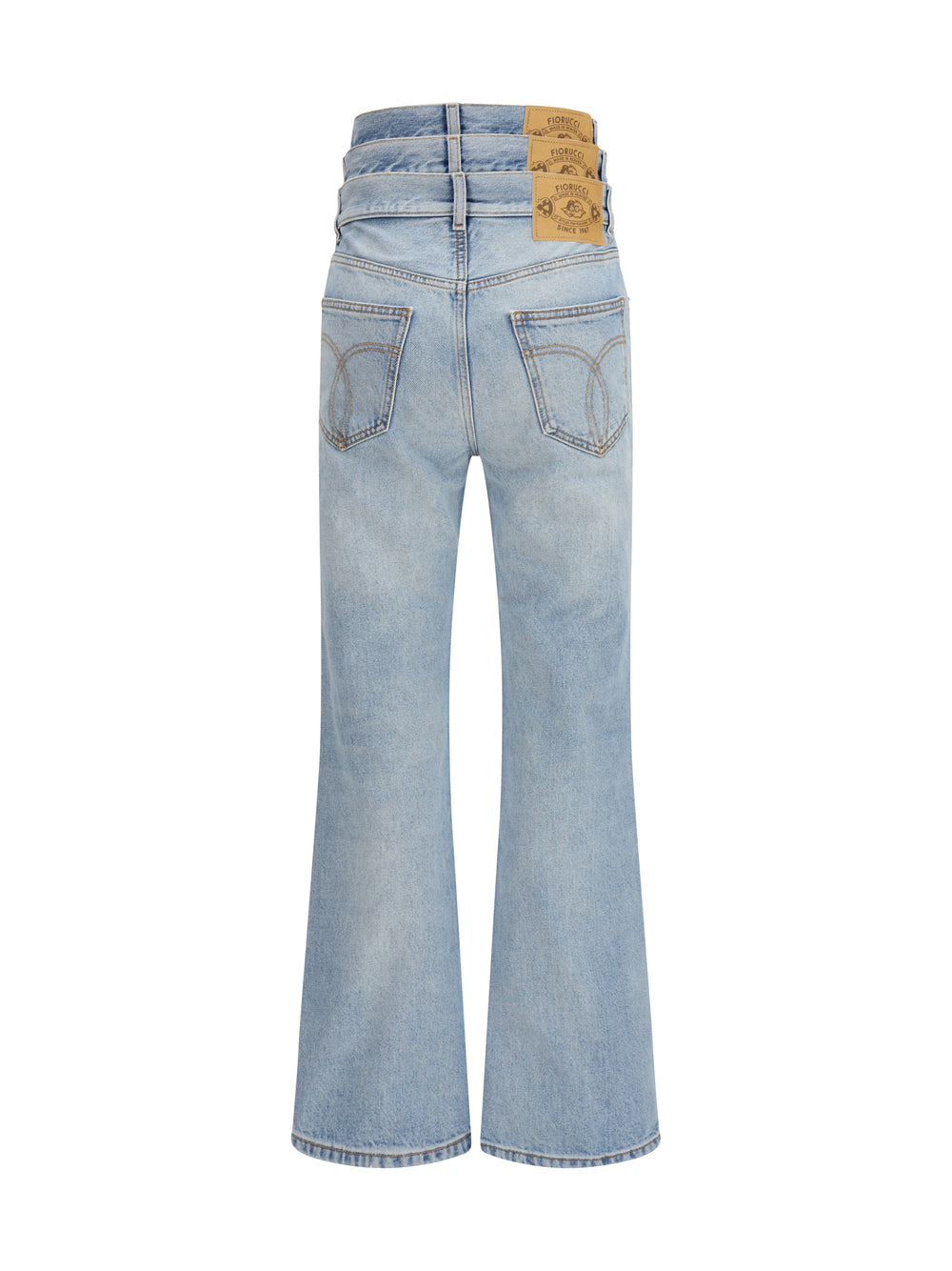 Flared Jeans with triple-layer waist detail 2