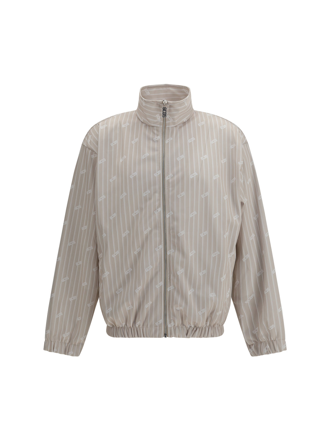 Pinstriped Track Jacket with all-over logo 1