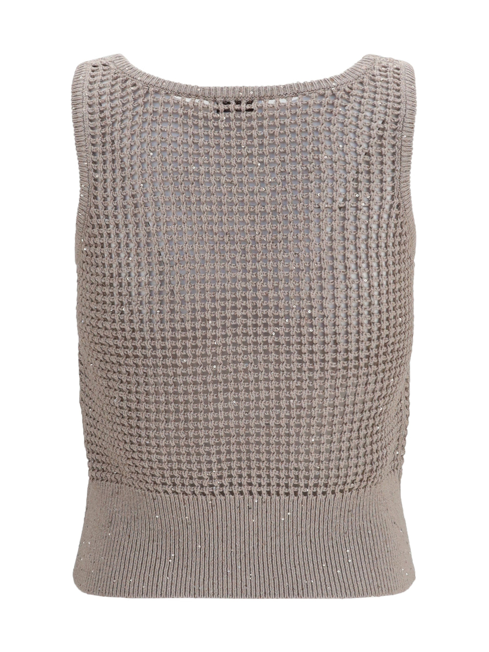 Perforated sequin Tank Top 2