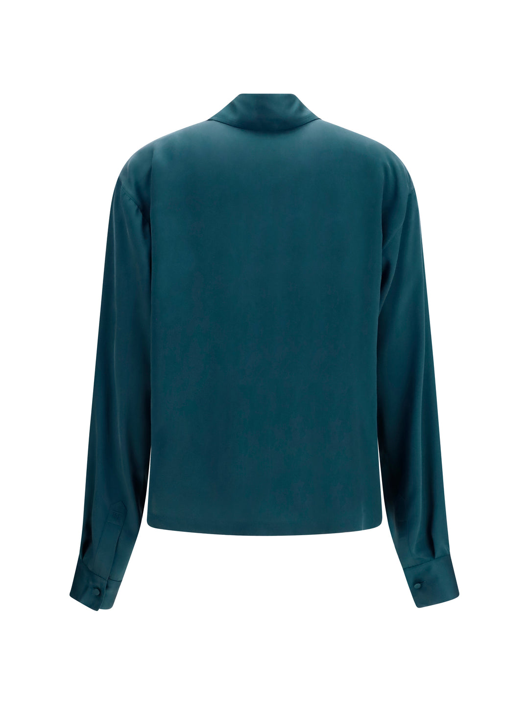 Deep V-neck silk Shirt 2