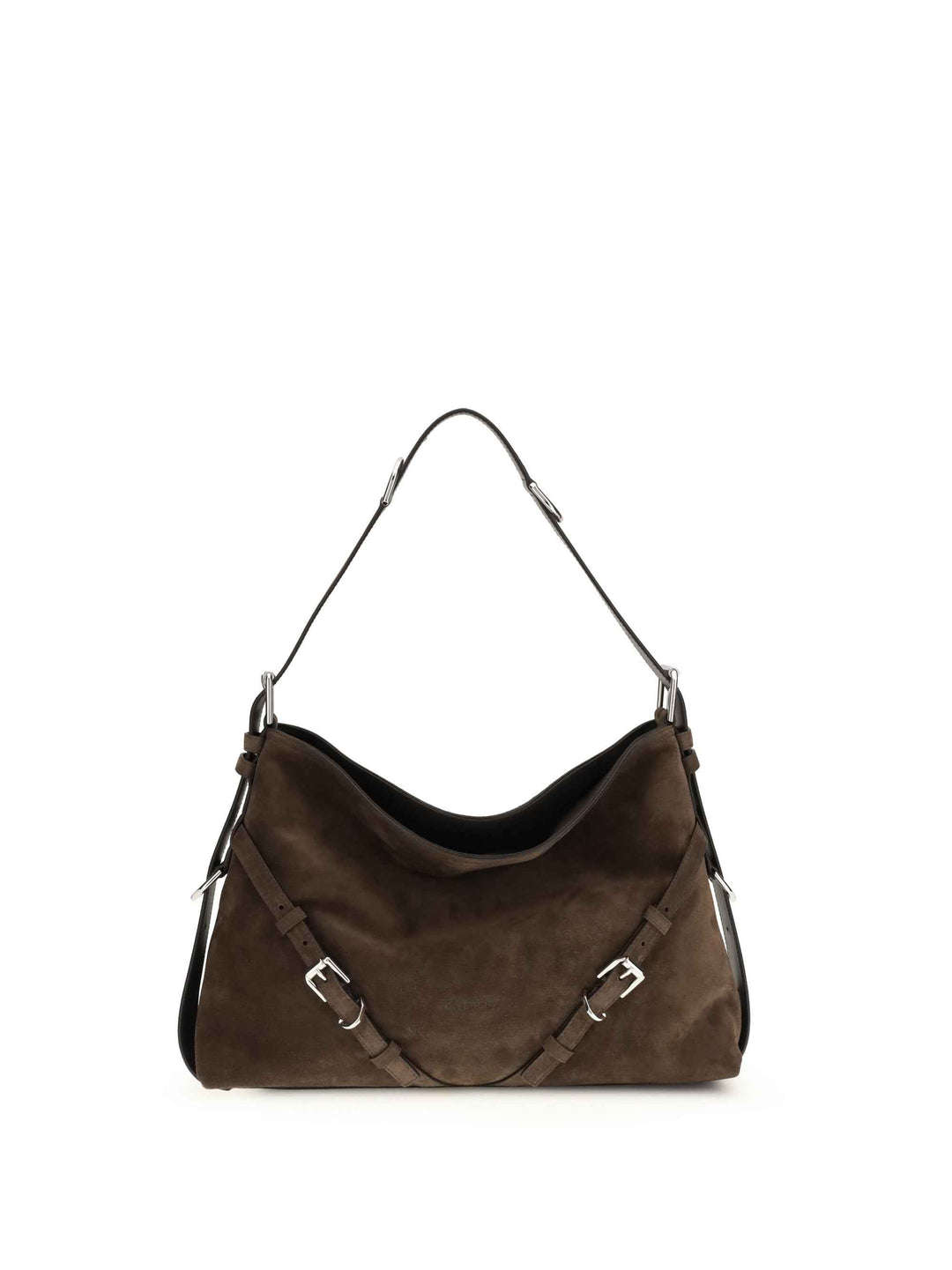 Medium Voyou Shoulder Bag in glossy leather