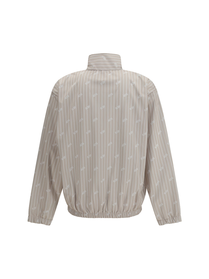 Pinstriped Track Jacket with all-over logo 2