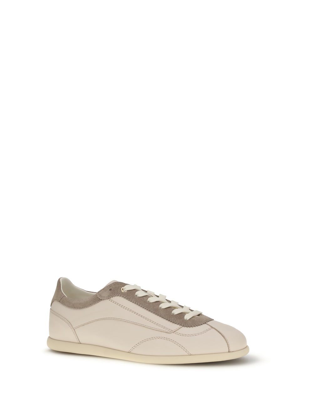 Leather and suede Sneakers with slim sole 2
