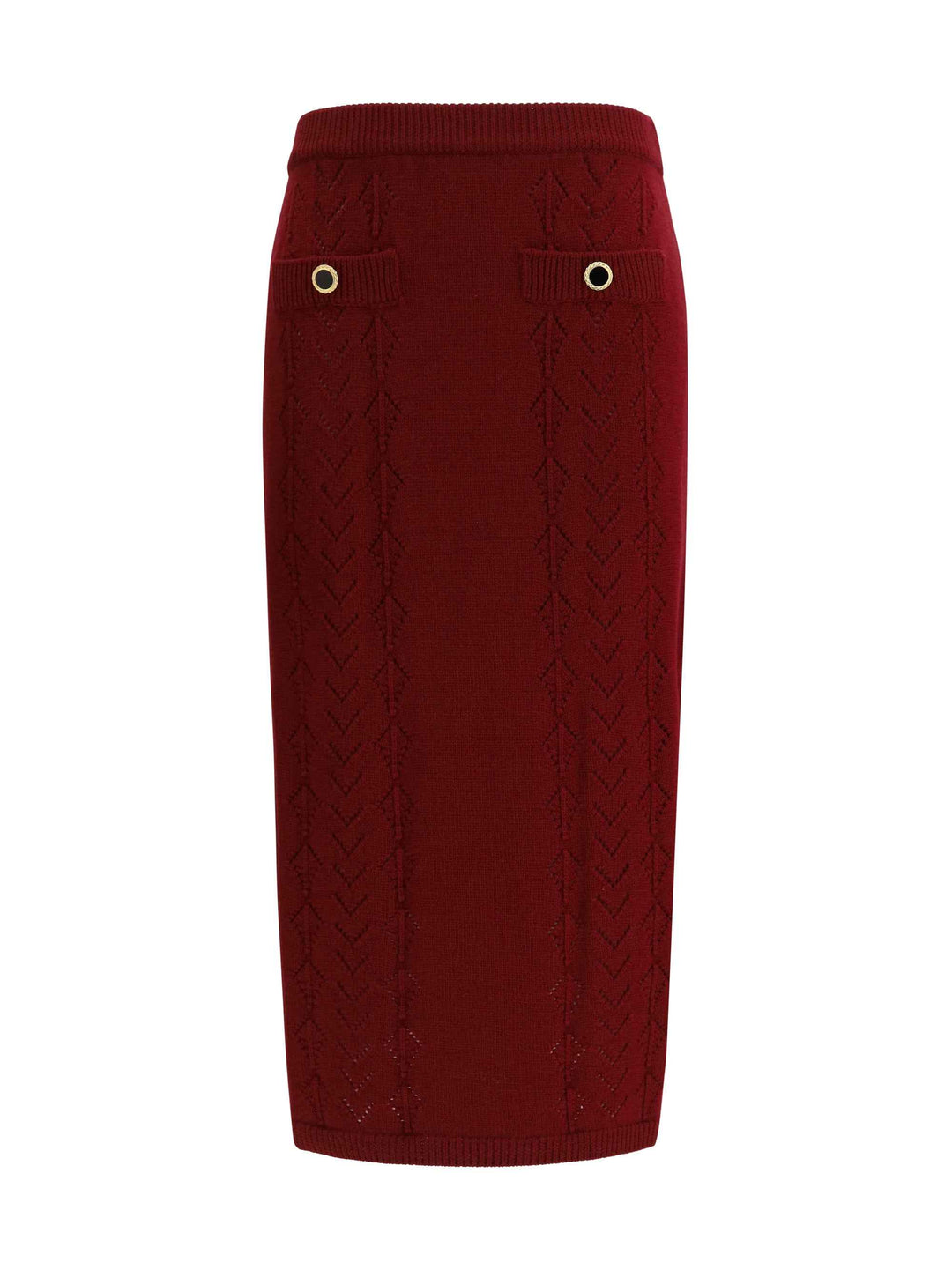 Merino wool midi Skirt
