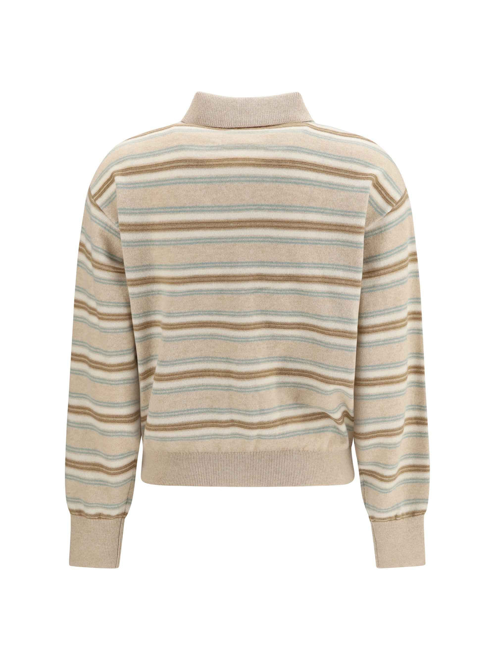 College striped Polo Sweater
