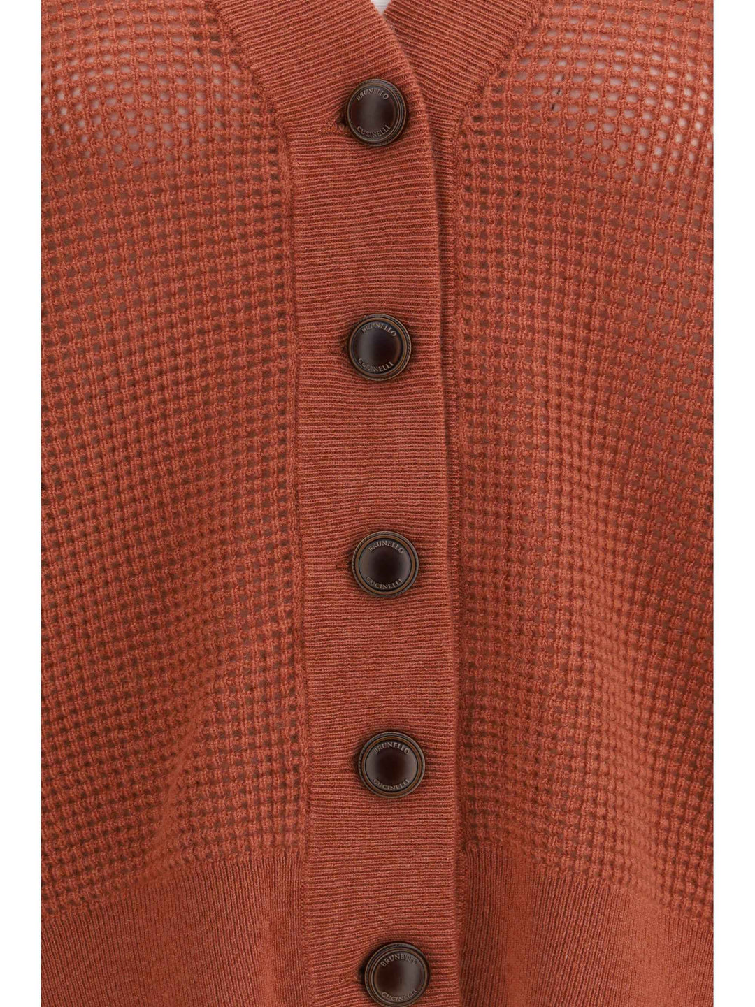 Cardigan in cashmere with V-neck