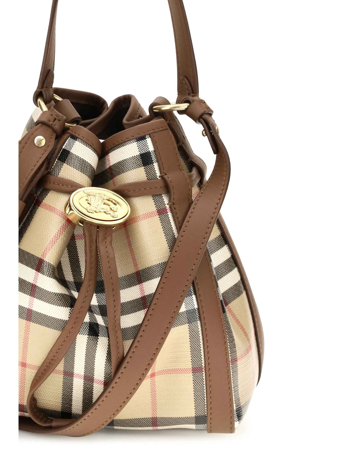 Mini Check Bucket Bag