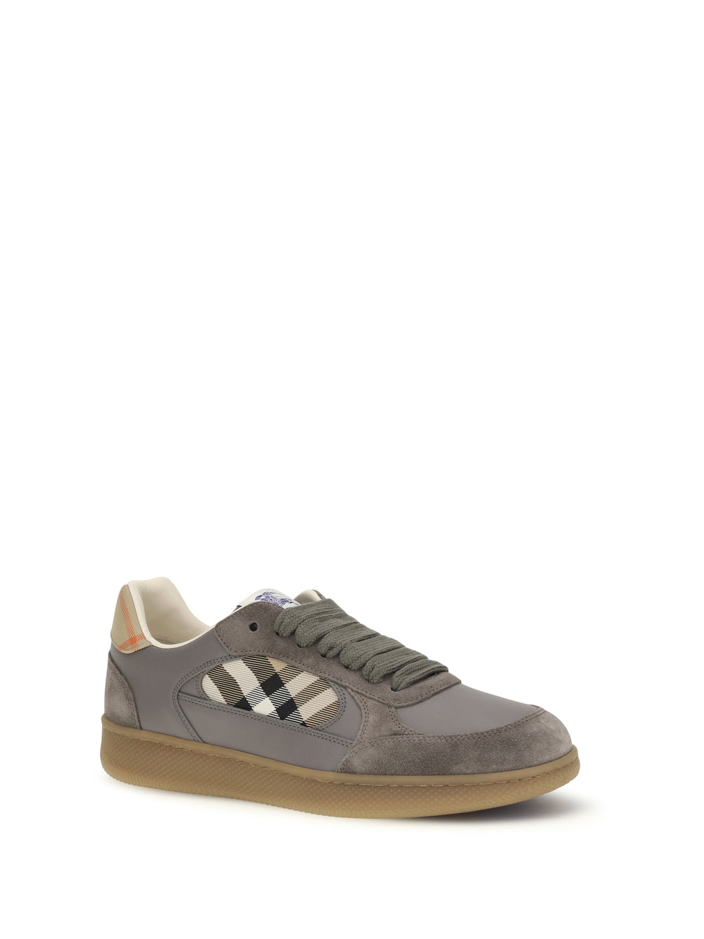 Terrace leather and Check Sneakers 2
