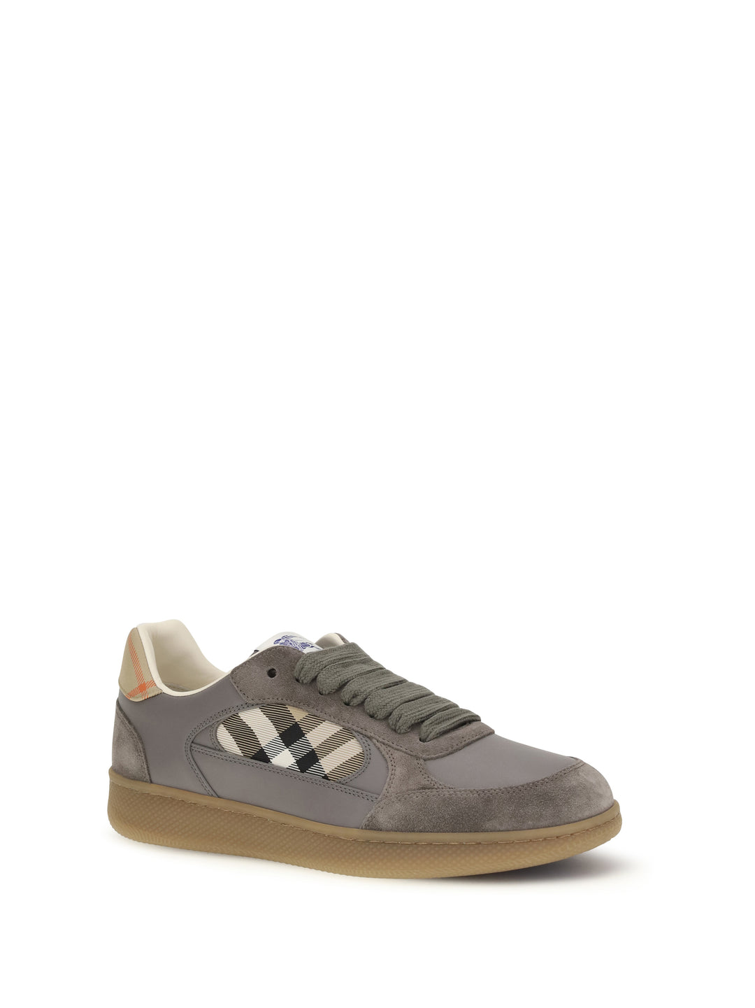 Terrace leather and Check Sneakers 2