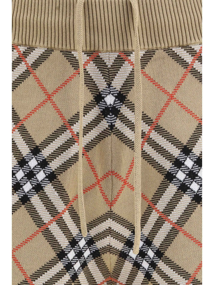 Check cotton blend Shorts