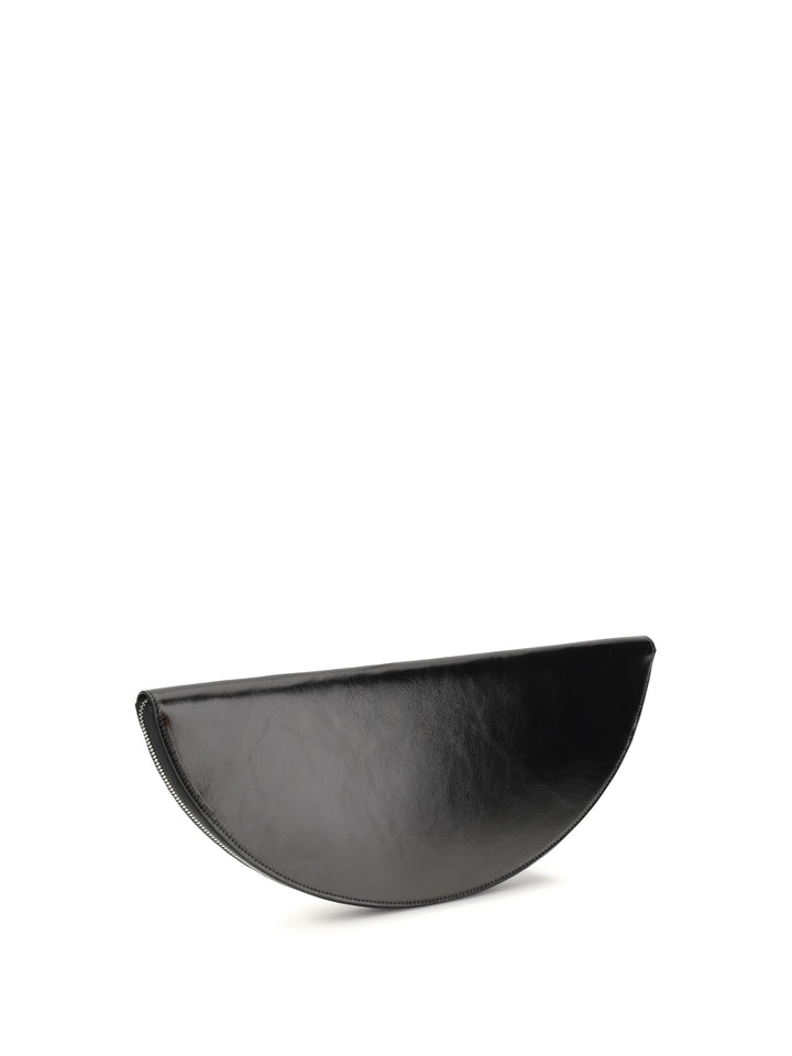 Halfmoon leather Clutch Bag 3