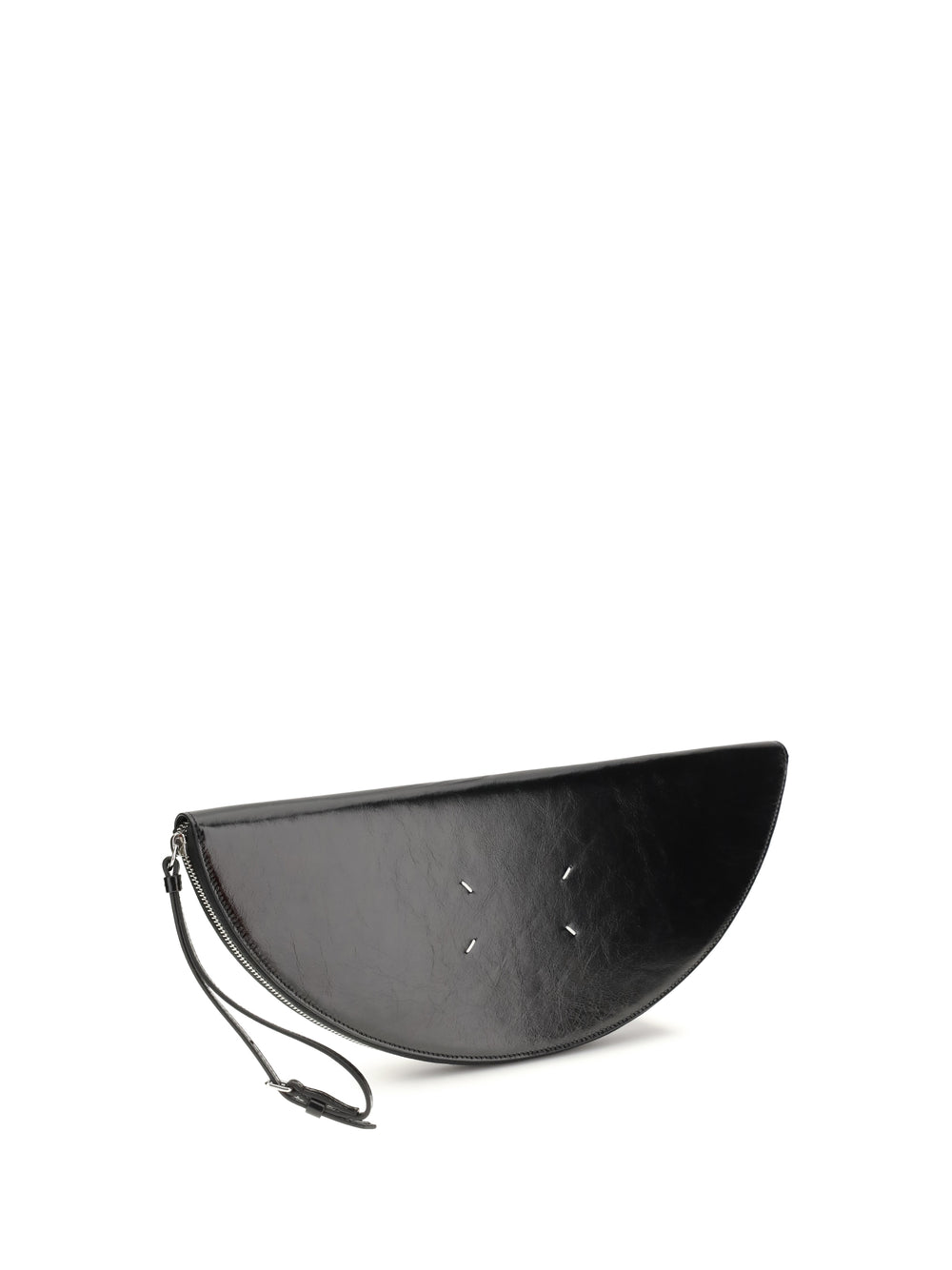 Halfmoon leather Clutch Bag 2