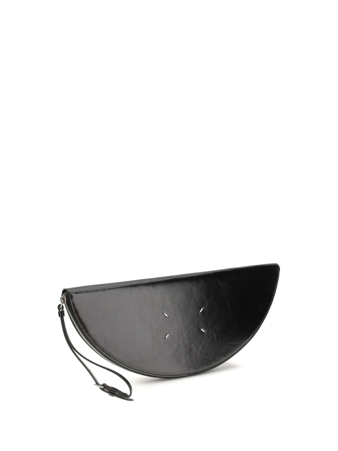 Halfmoon leather Clutch Bag 2