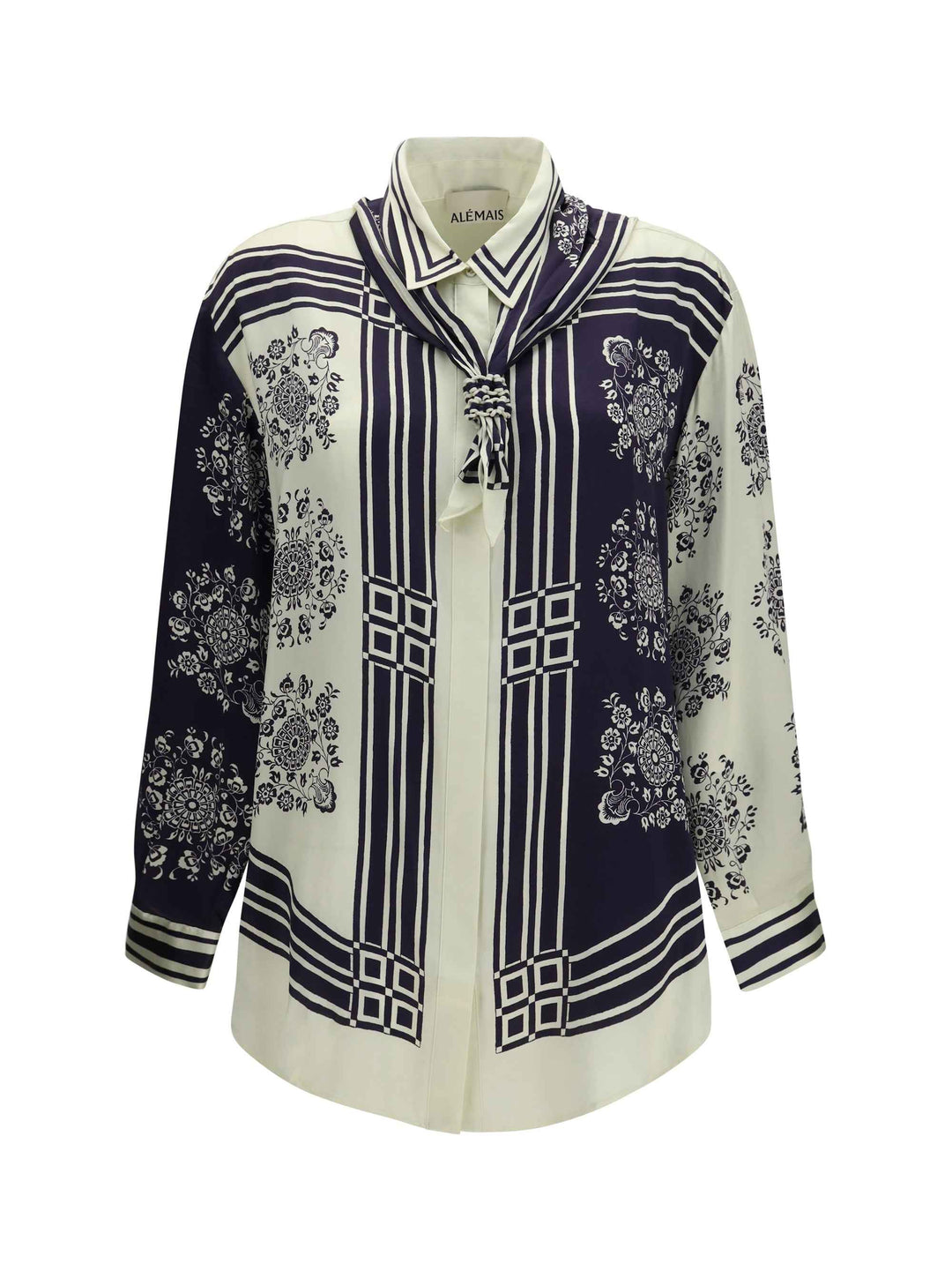 Banderra silk Shirt with scarf