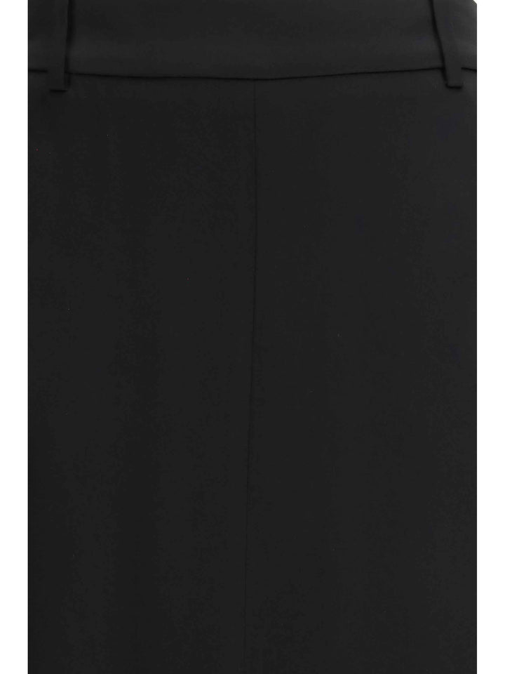 Tailored crepe envers satin Skirt