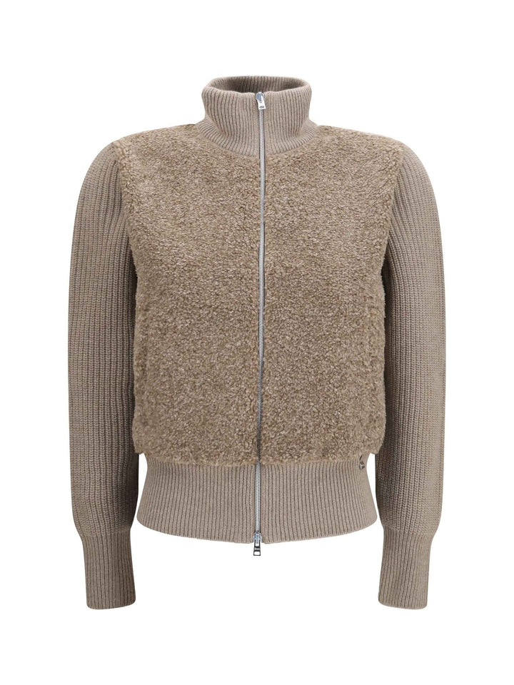 Resort ribbed pure wool Cardigan
