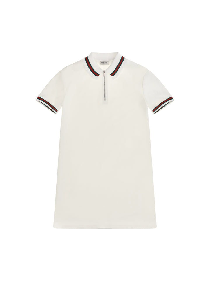 Web stripe jersey Polo Dress for Girl 1