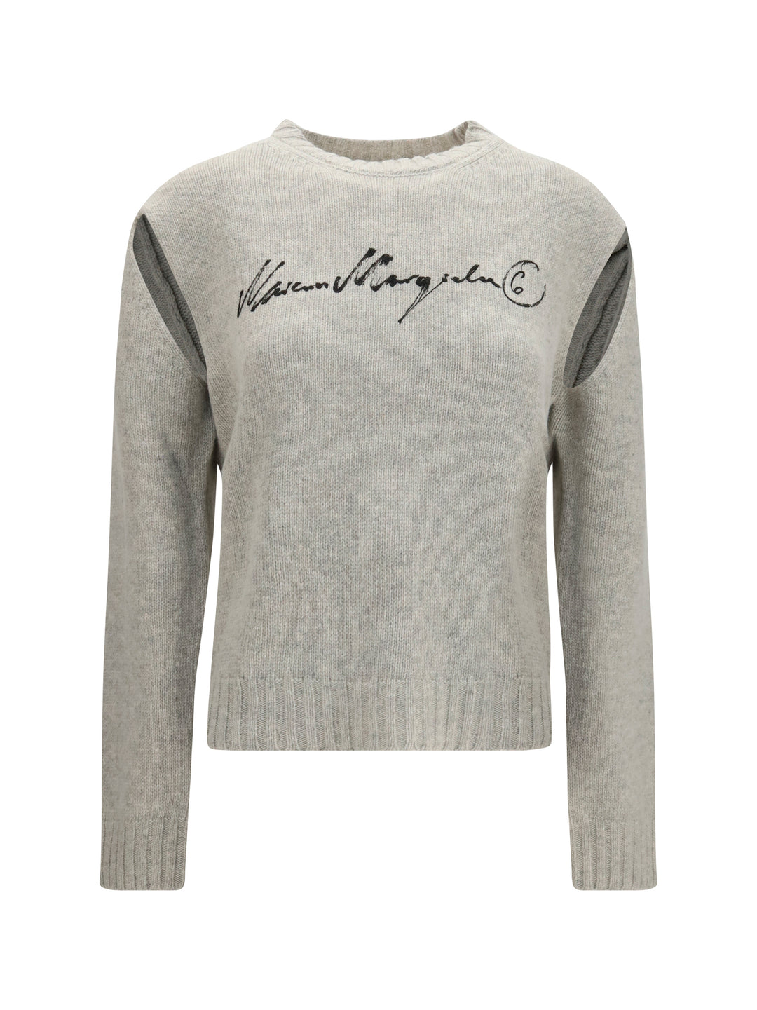 Knitted Sweater with logo lettering 1