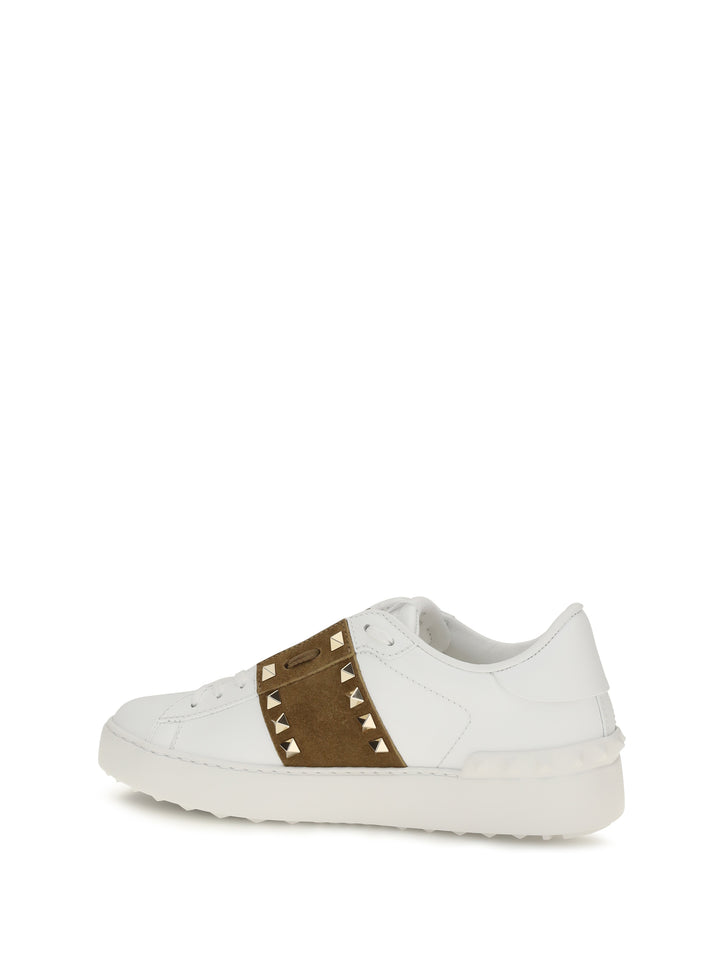Rockstud Untitled Sneakers with suede band 3