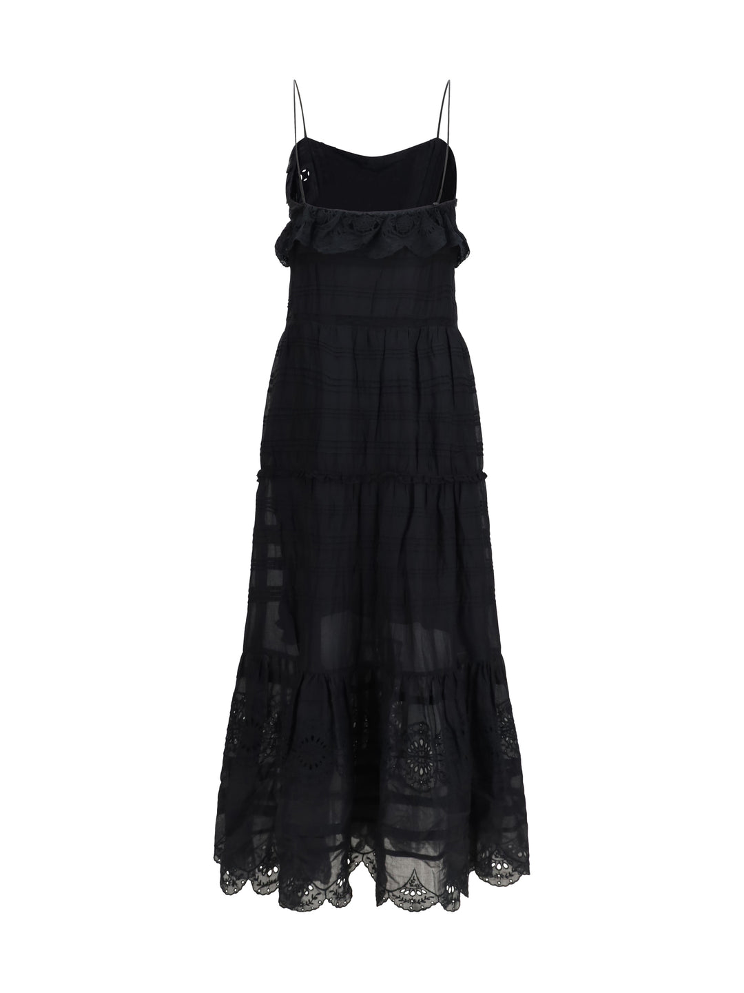 Paule long ruffled Dress 2