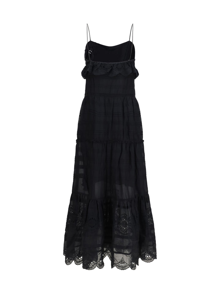 Paule long ruffled Dress 2