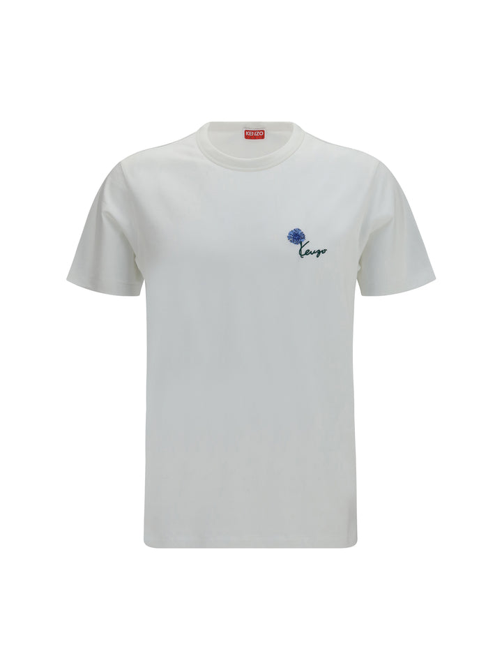 Kenzo Tulip embroidered cotton T-shirt 1