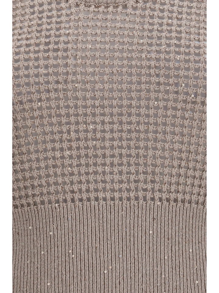 Perforated sequin Tank Top 3