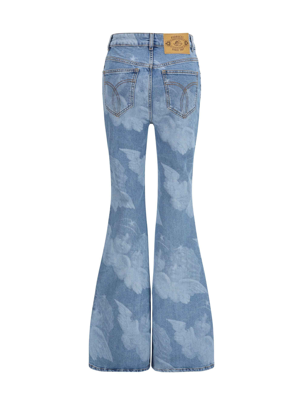 Flare skinny Angel-print Jeans