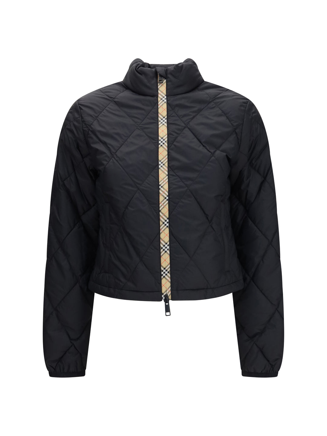 Bramford quilted nylon Jacket with Check tape 1