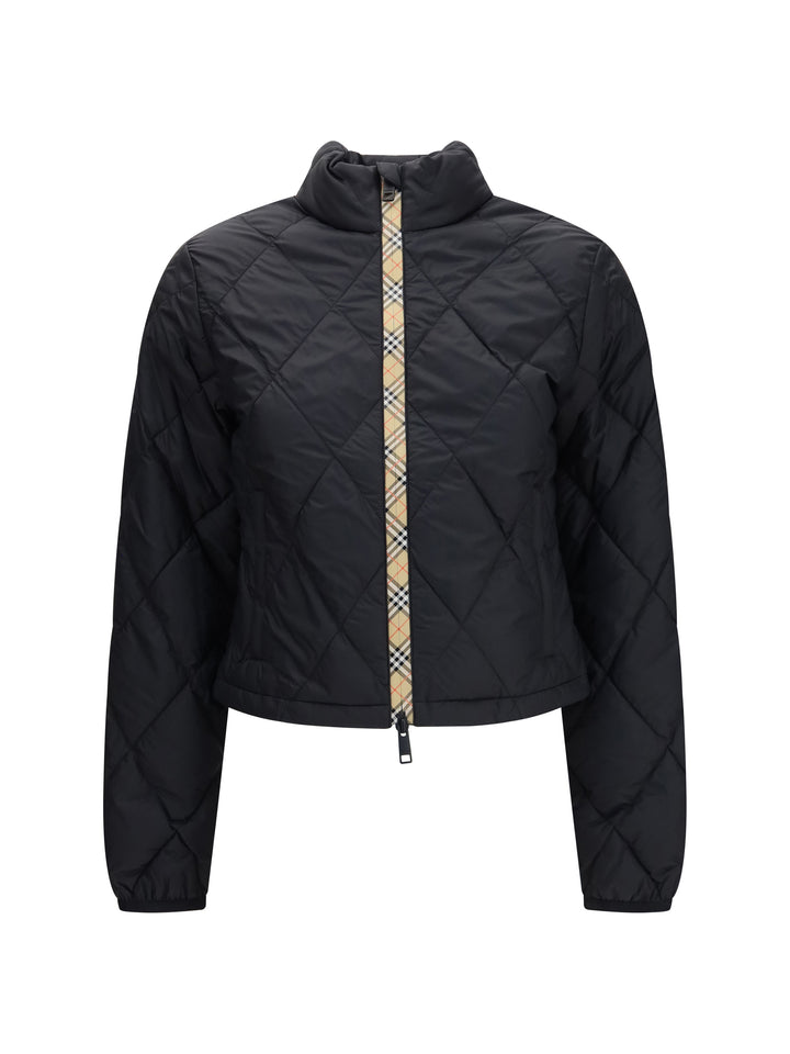 Bramford quilted nylon Jacket with Check tape 1