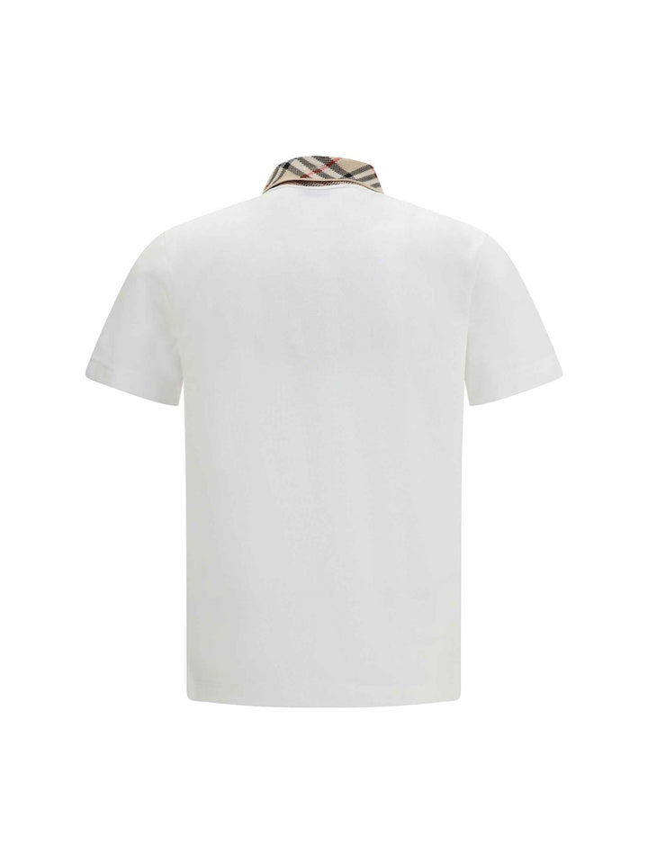 Cotton Check collar Polo