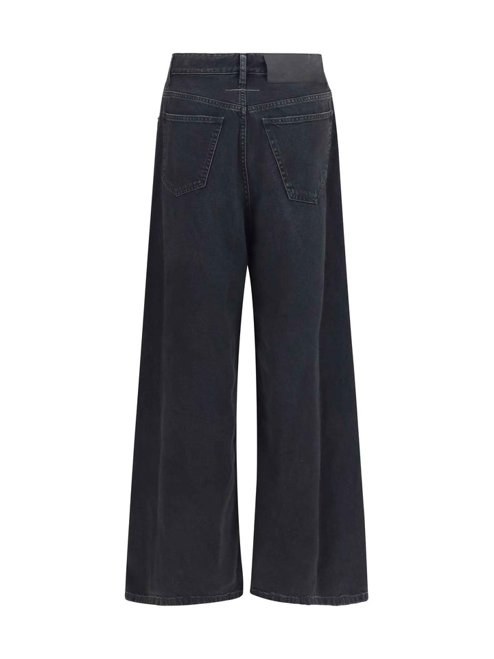 Straight-leg stretch denim Jeans