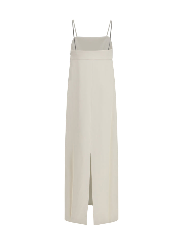 Long silk Dress with monili chain 2