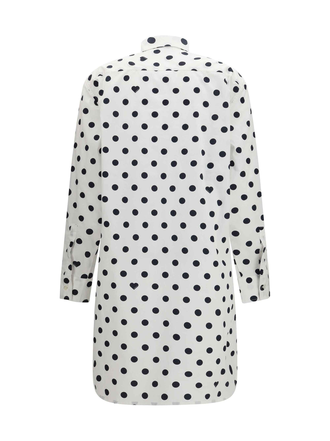 Polka-dot midi shirt Dress