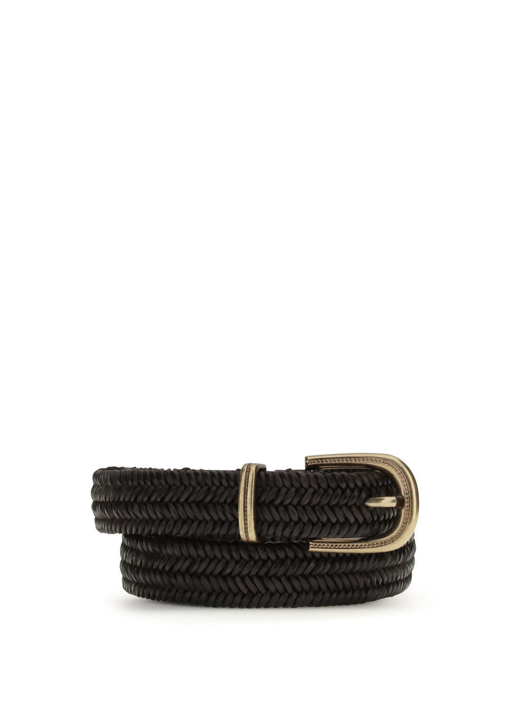 Braided stretch leather Belt 1