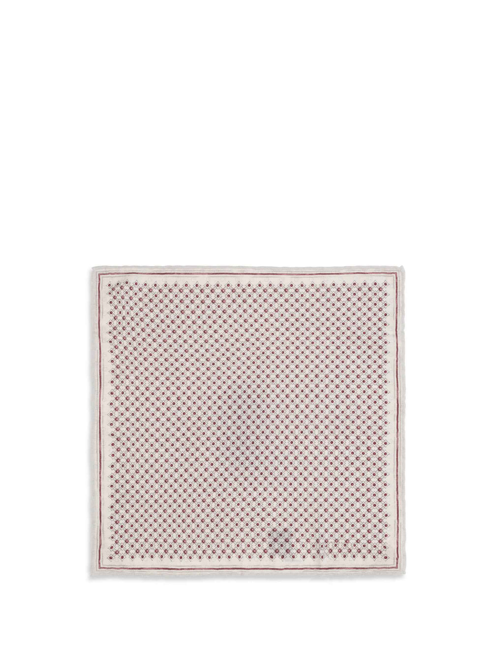 Silk Pochette with geometric pattern